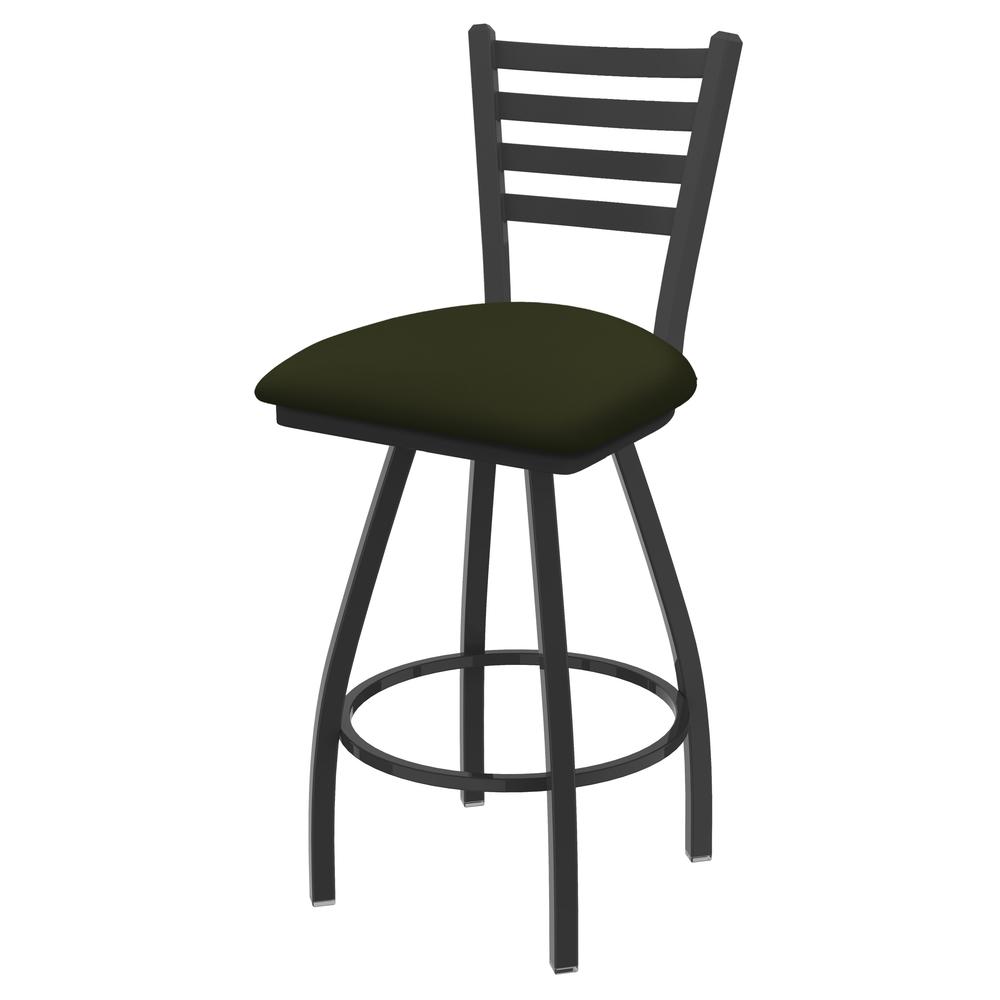XL 410 Jackie 25" Swivel Counter Stool with Pewter Finish and Canter Pine Seat. Picture 1