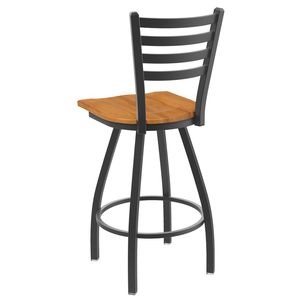 XL 410 Jackie 25" Swivel Counter Stool with Pewter Finish and Medium Maple Seat. Picture 2
