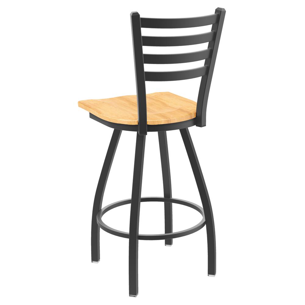 XL 410 Jackie 25" Swivel Counter Stool with Pewter Finish and Natural Maple Seat. Picture 2