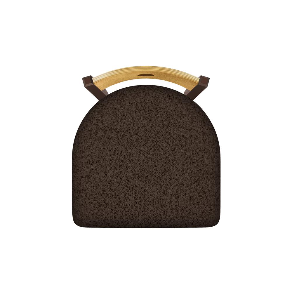 XL 830 Voltaire 25" Swivel Counter Stool with Bronze Finish, Medium Back, and Rein Coffee Seat. Picture 2