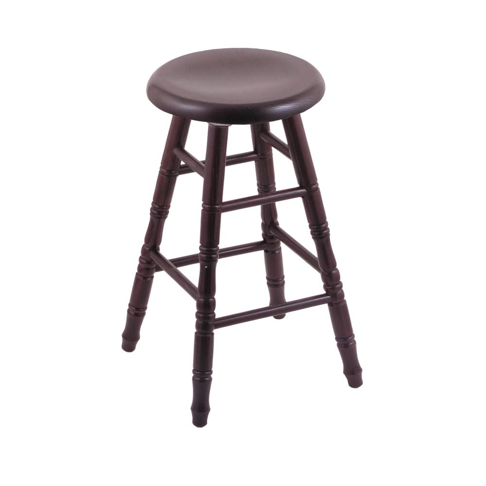 XL Oak Counter Stool in Dark Cherry Finish. Picture 1