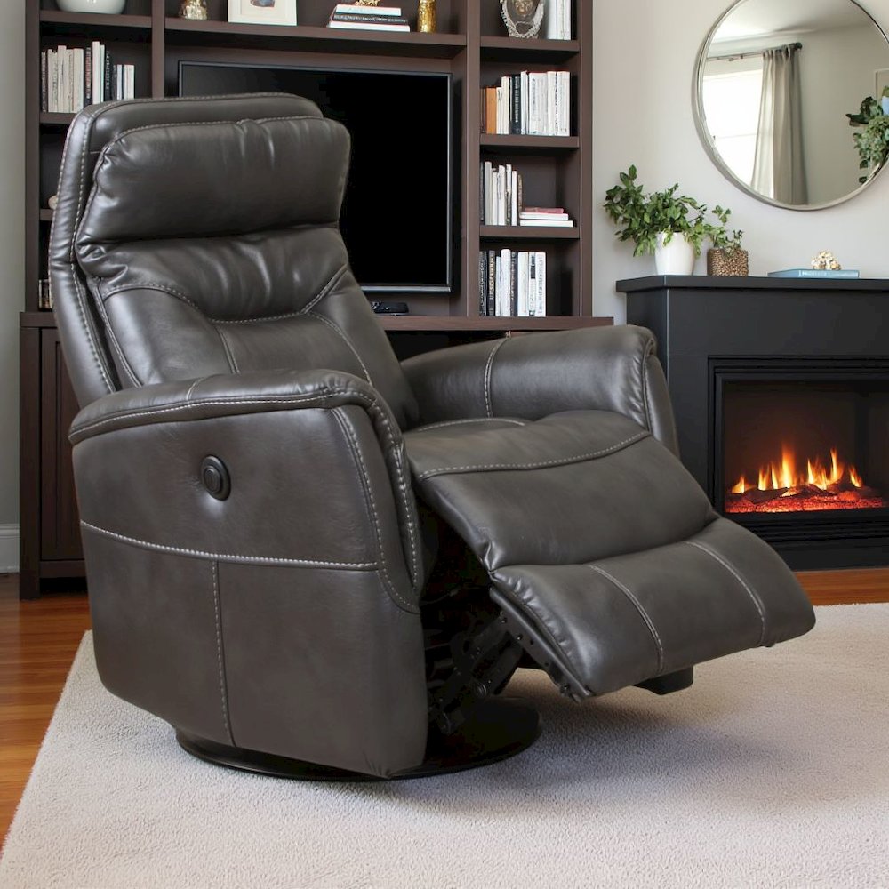 Flint Recliner Nursery Glider  – Elegant Boucle Chairs for Comfort. Picture 3