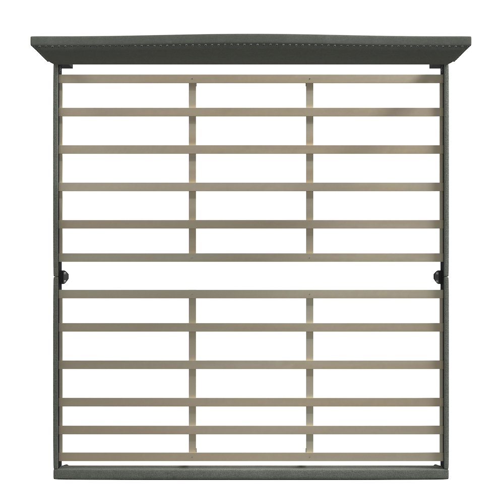 Leighford King Platform Bed Stone(Light). Picture 5