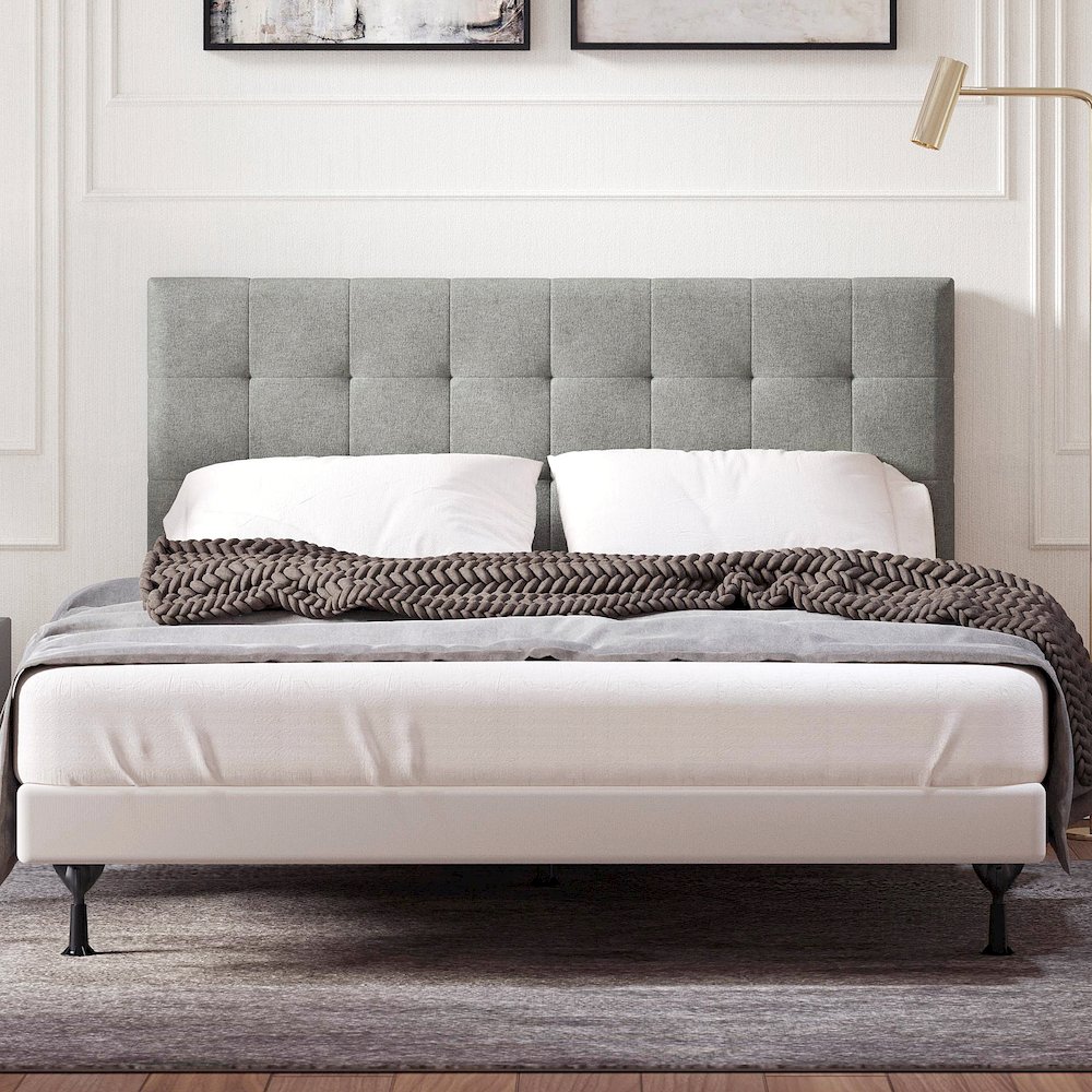 Upholstered Headboard Queen Stone. Picture 2