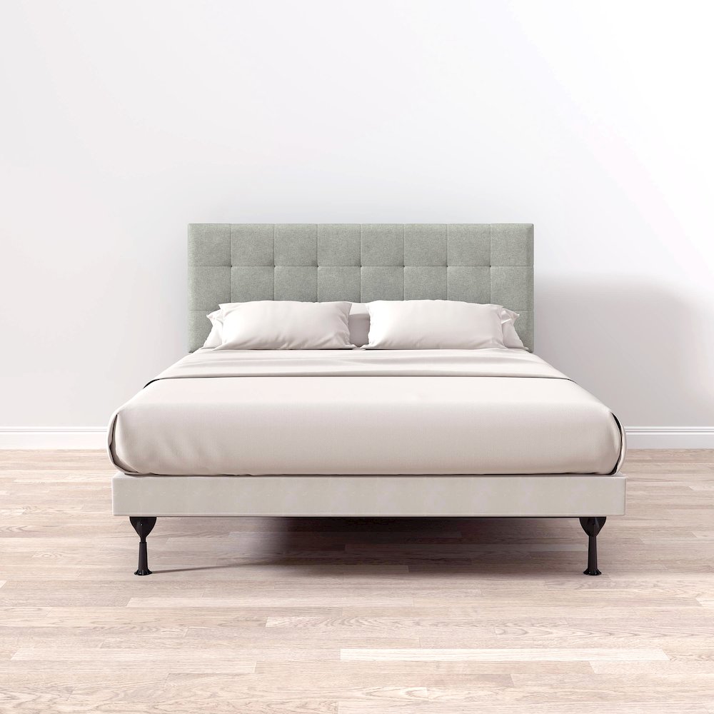 Upholstered Headboard Queen Stone. Picture 6