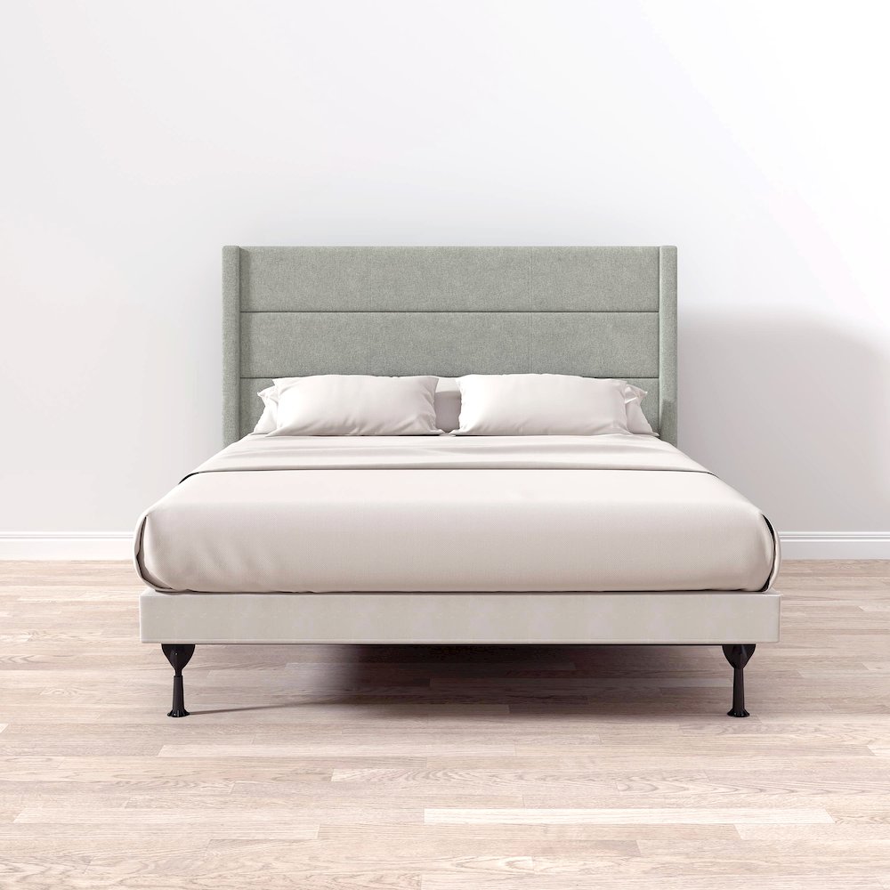 Upholstered Headboard Queen Stone. Picture 6