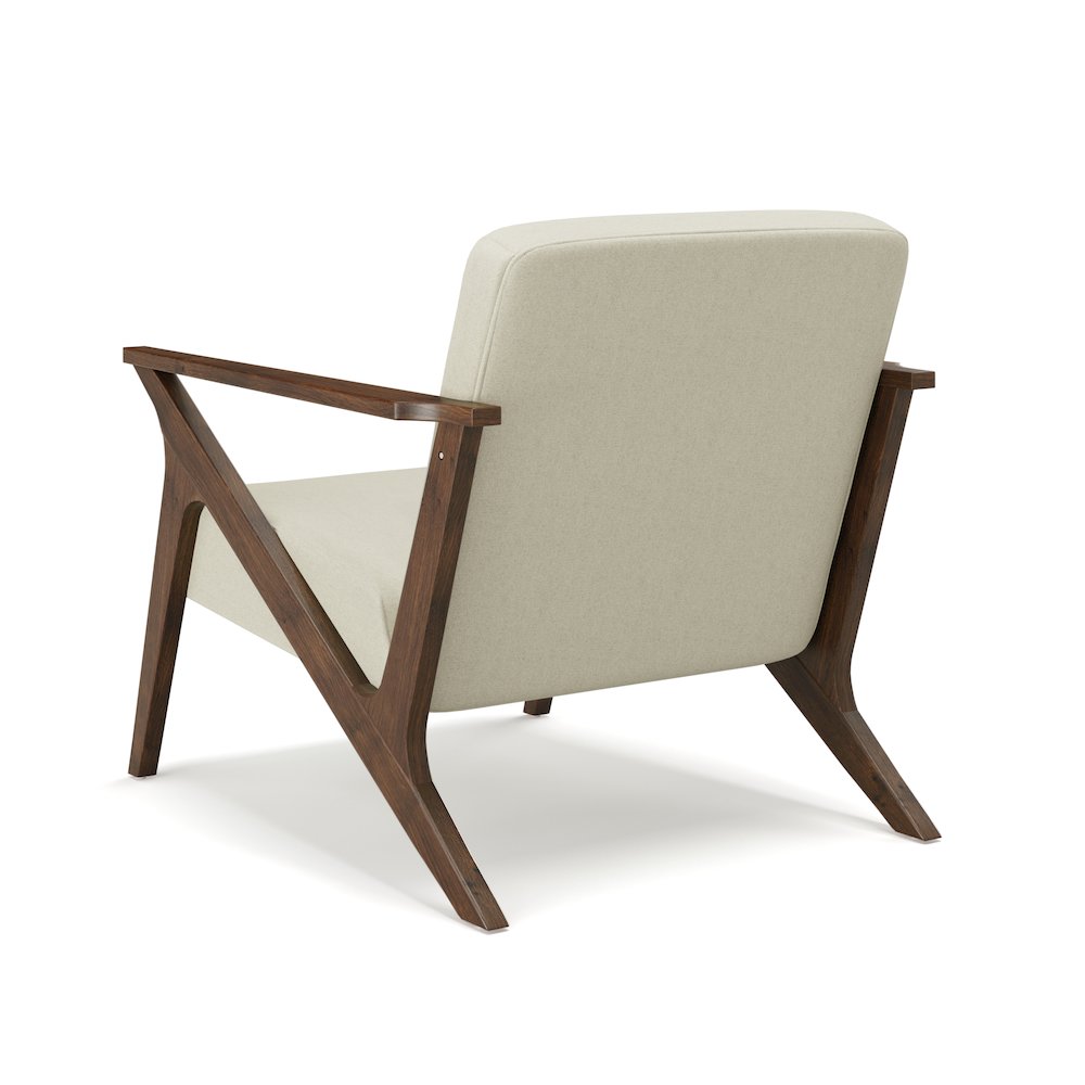 Mcm Accent Chair Bg Med Brown/ Beige. Picture 5