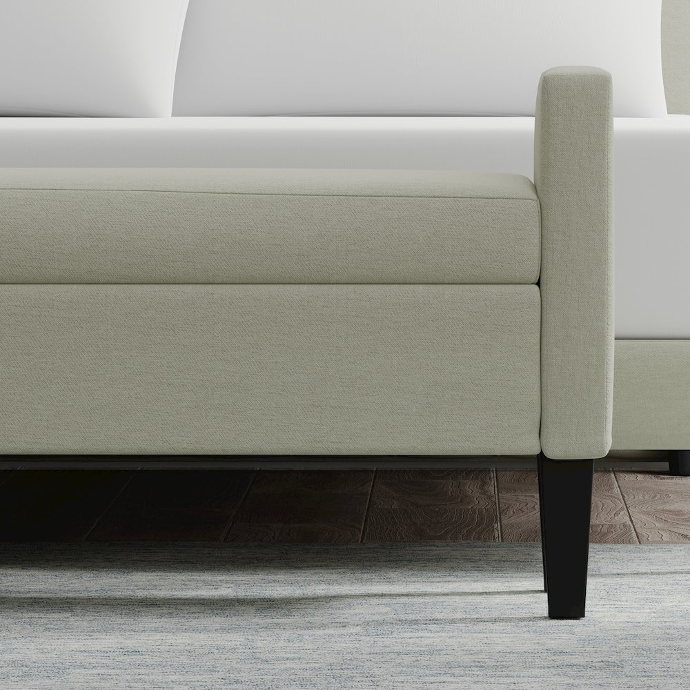 51.25 " Storage Bench - Beige. Picture 6