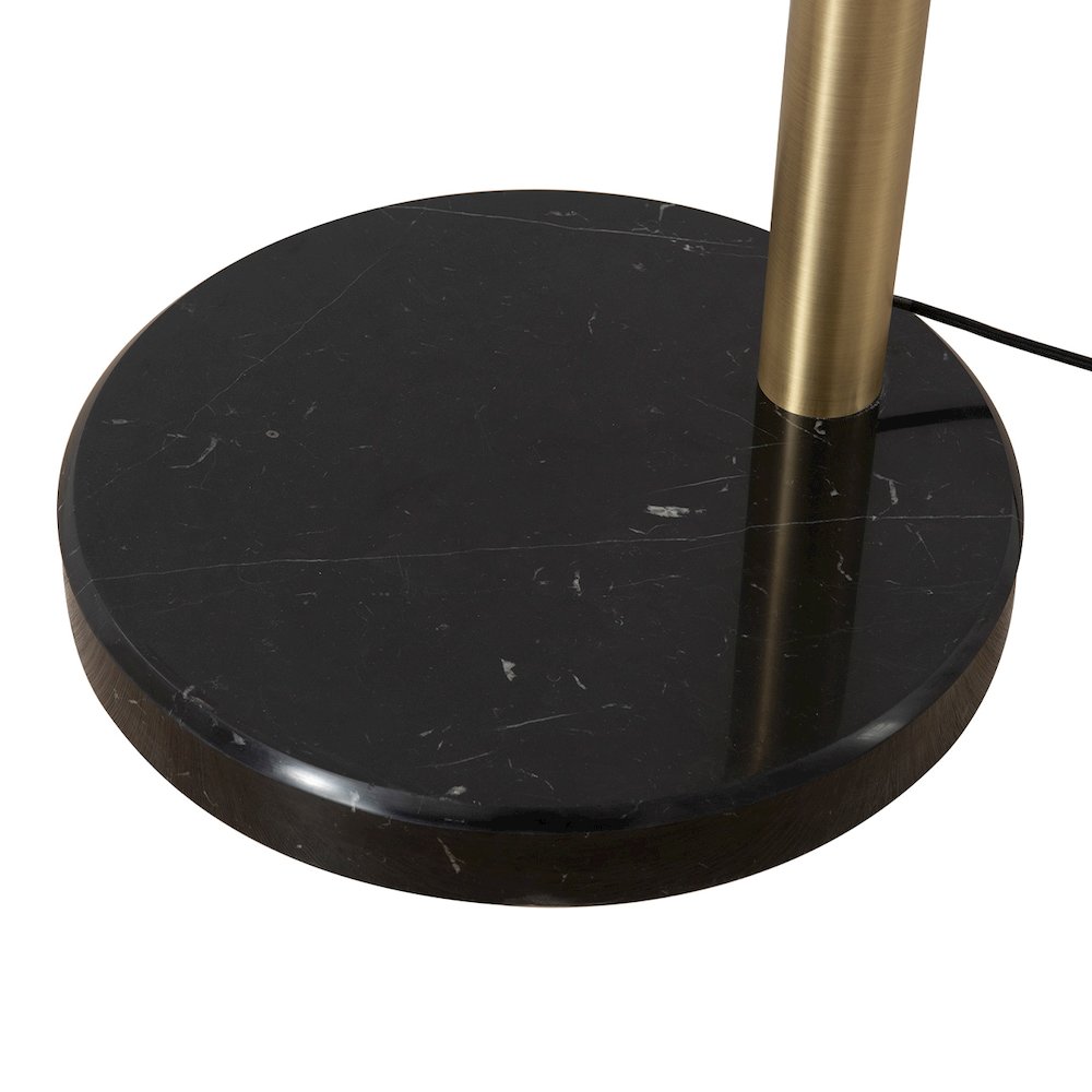 Rancho Mirage 3 Light Arc Floor Lamp - Weathered Brass. Picture 3
