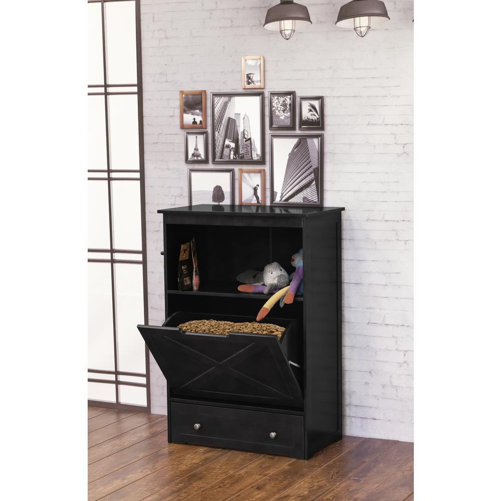 Windsor Pet Feeder, Black. Picture 3