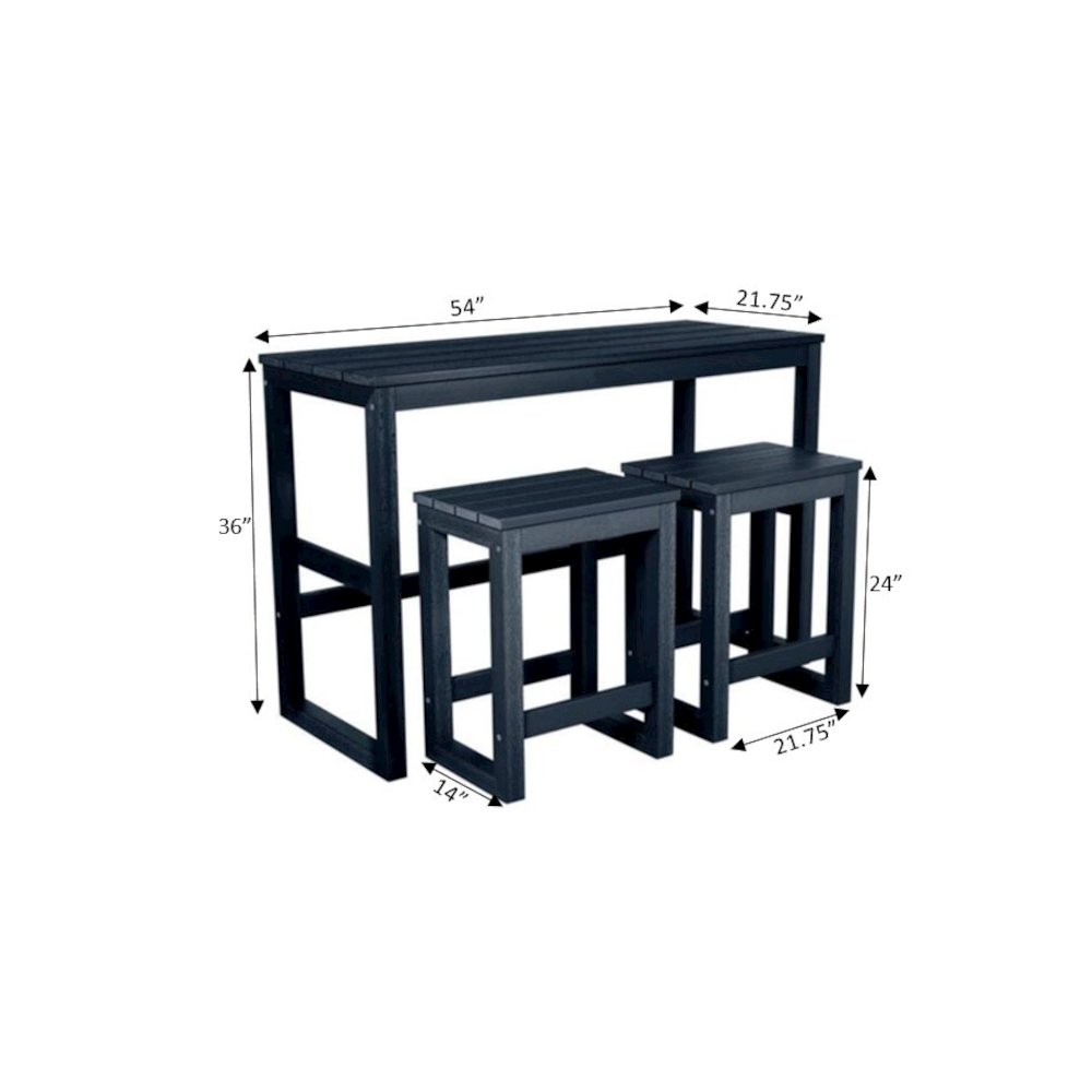 HDPE Cottage Bar Set (3pc). Picture 4