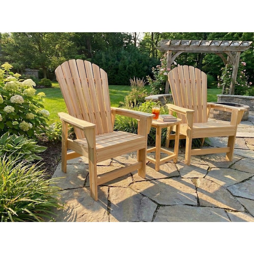 Riverside Adirondack Dining Chair, Western Red Cedar. Picture 2
