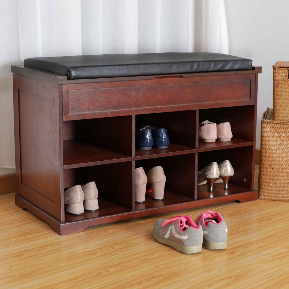 Wooden Shoe Bench. Picture 4