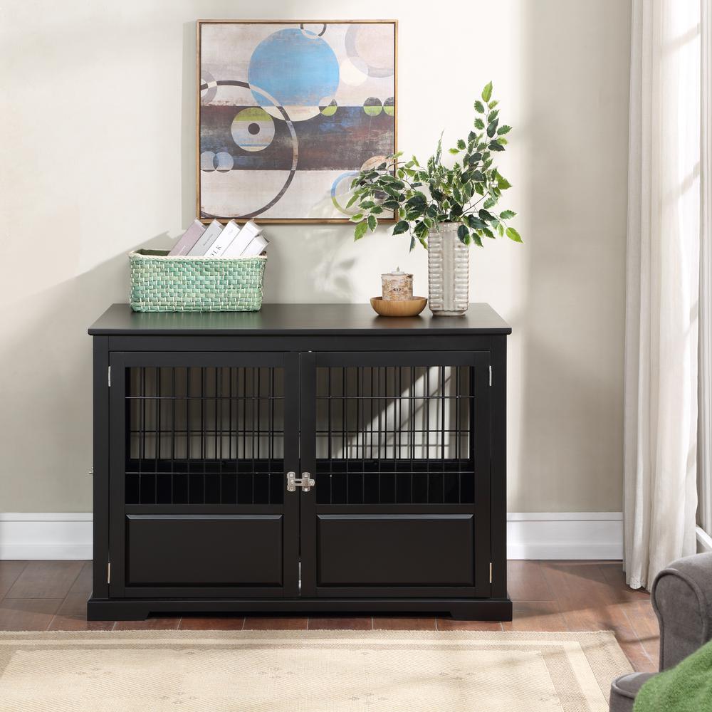 Fairview Triple Door Crate, Large, Black. Picture 5