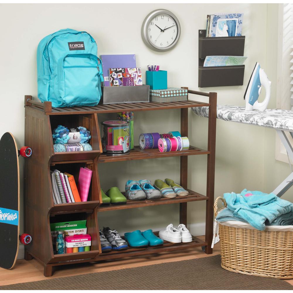 4-Tier Outdoor Shoe Rack Cubby. Picture 3