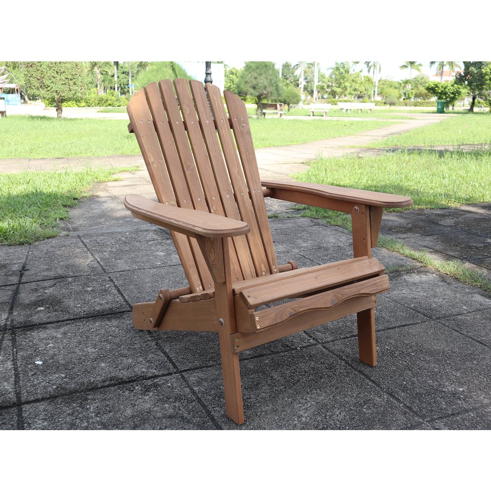 Pre-Stained Folding Adirondack Chair. Picture 4