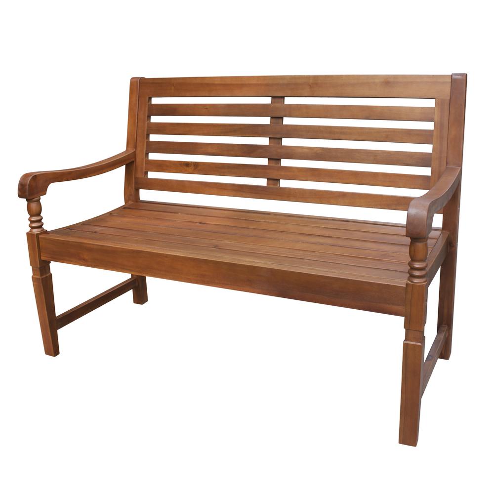 Nantucket Garden Bench, Natural. Picture 1