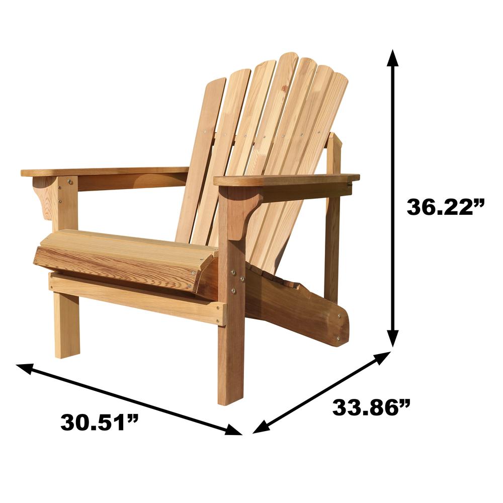 Riverside Adirondack Chair, Western Red Cedar. Picture 2