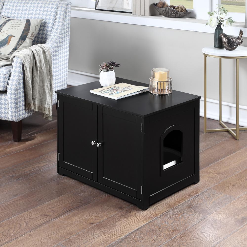 Kitty Litter Loo Bench, Black. Picture 3