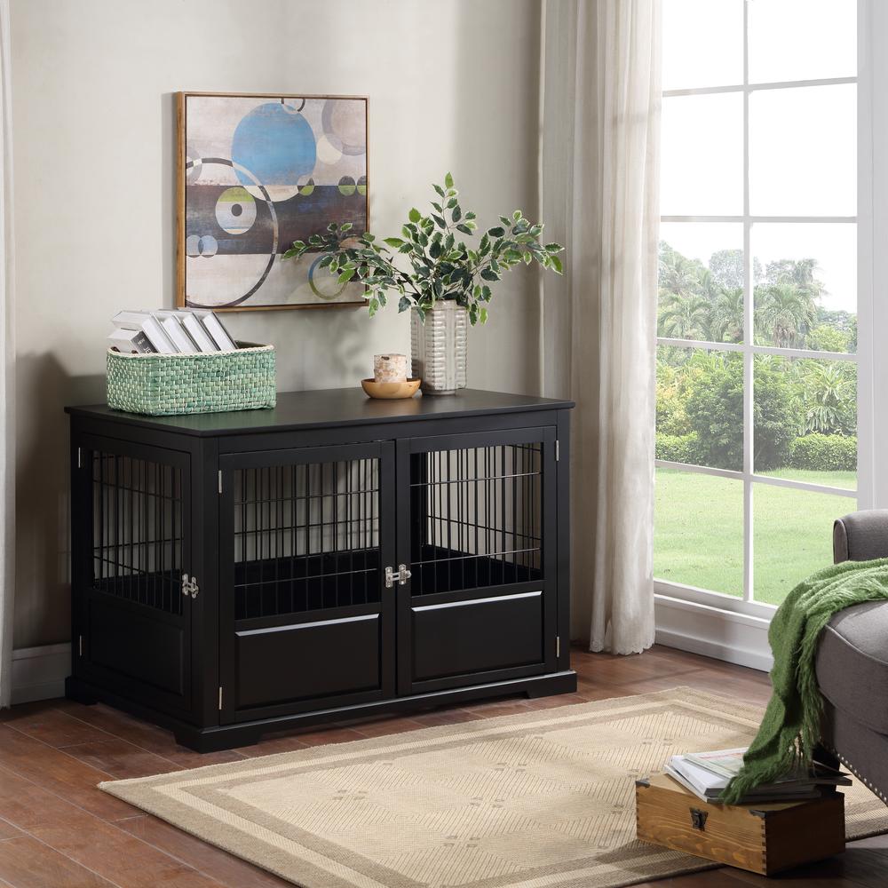 Fairview Triple Door Crate, Large, Black. Picture 4