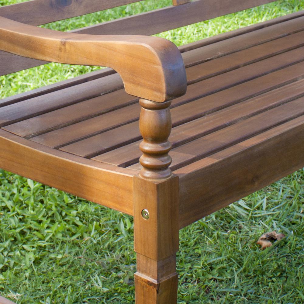 Nantucket Garden Bench, Natural. Picture 4
