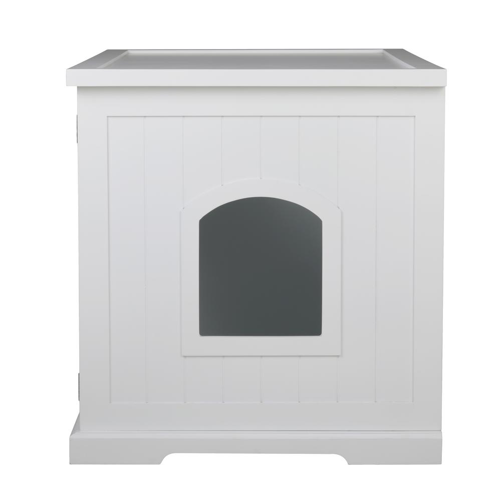 Cat Washroom Bench, White. Picture 3