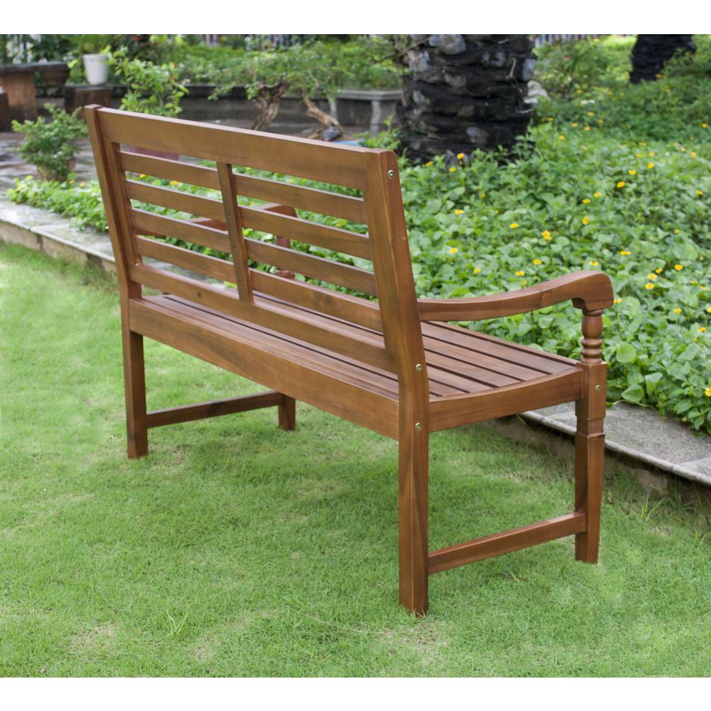 Nantucket Garden Bench, Natural. Picture 5