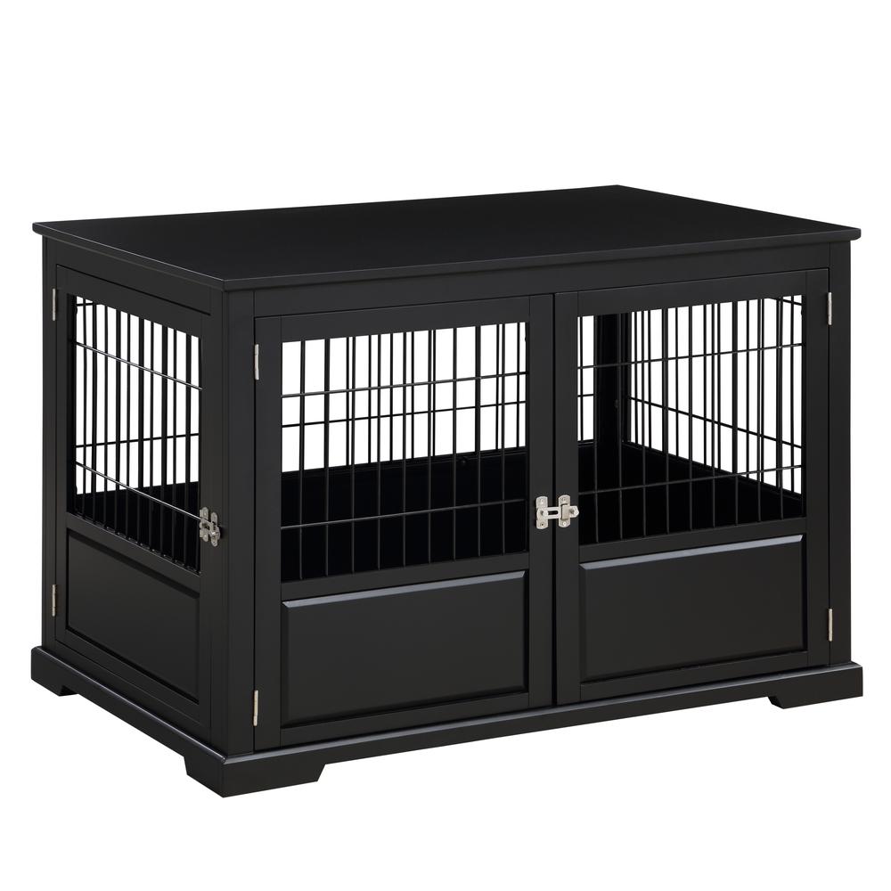 Fairview Triple Door Crate, Large, Black. Picture 1