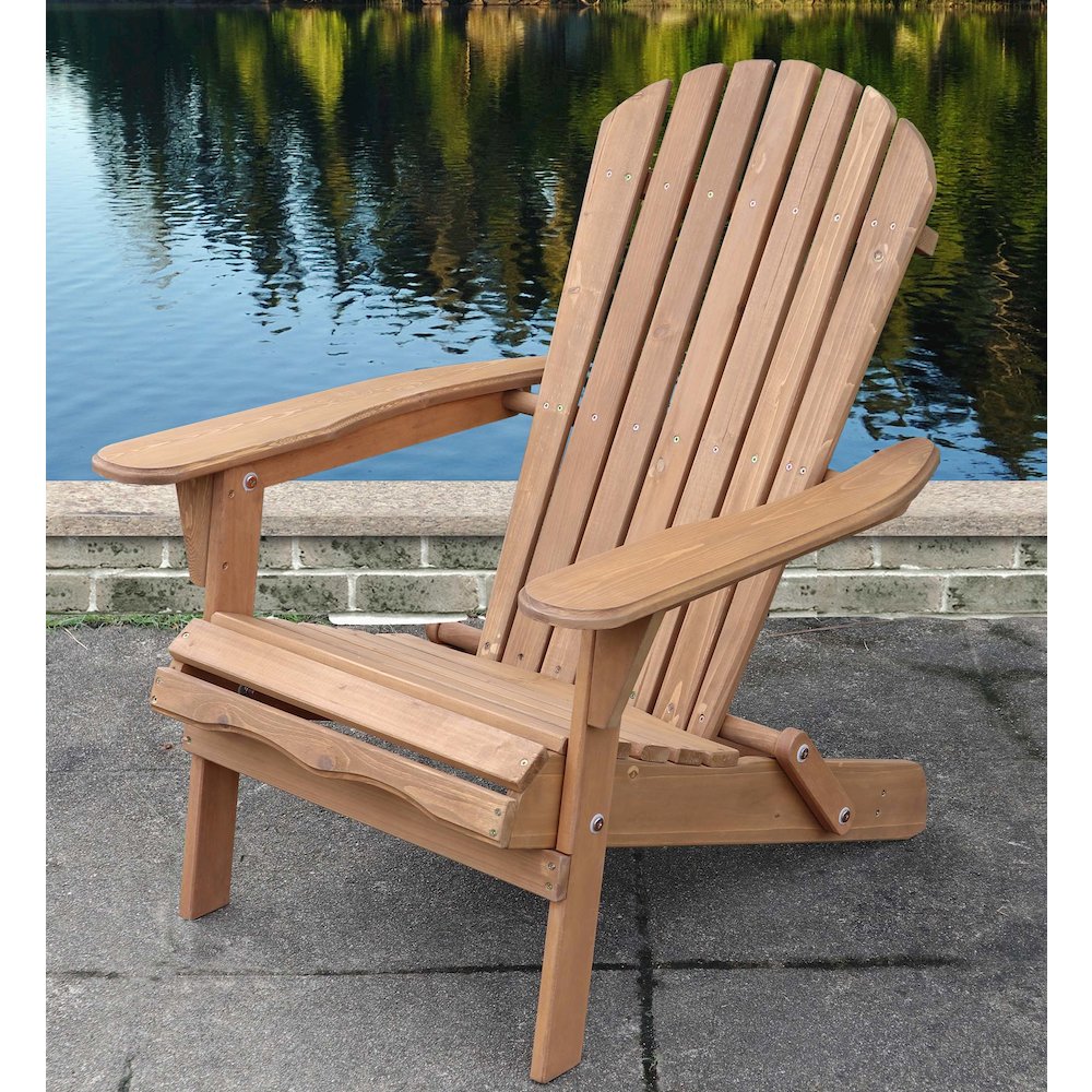 Pre-Stained Folding Adirondack Chair. Picture 3