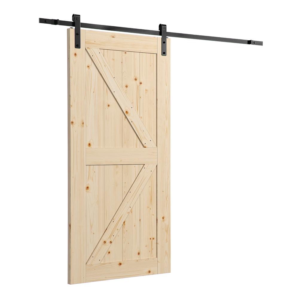 Artisan Sliding Door 36″ Kit, Unfinished With Sliding Door Hardware. Picture 1