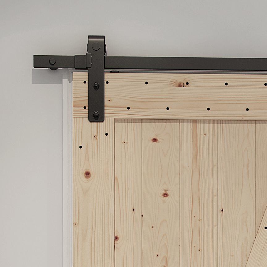Farm Style Sliding Door, Unfinished. Picture 3
