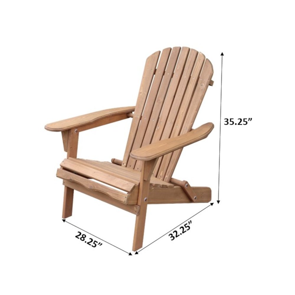 Pre-Stained Folding Adirondack Chair. Picture 2
