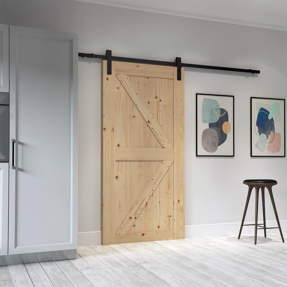 Artisan Sliding Door 36″ Kit, Unfinished With Sliding Door Hardware. Picture 2