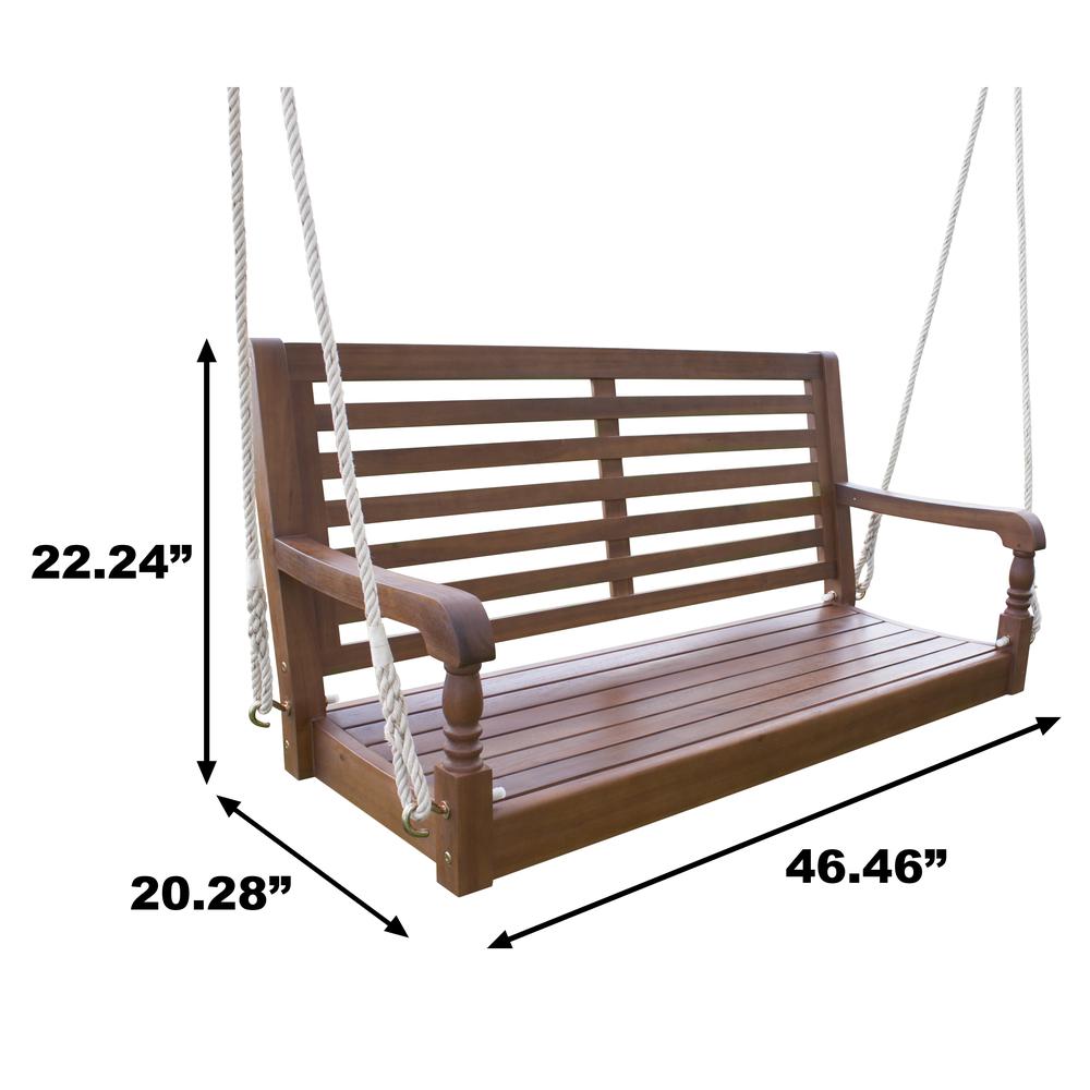 Nantucket Porch Swing, Natural. Picture 2