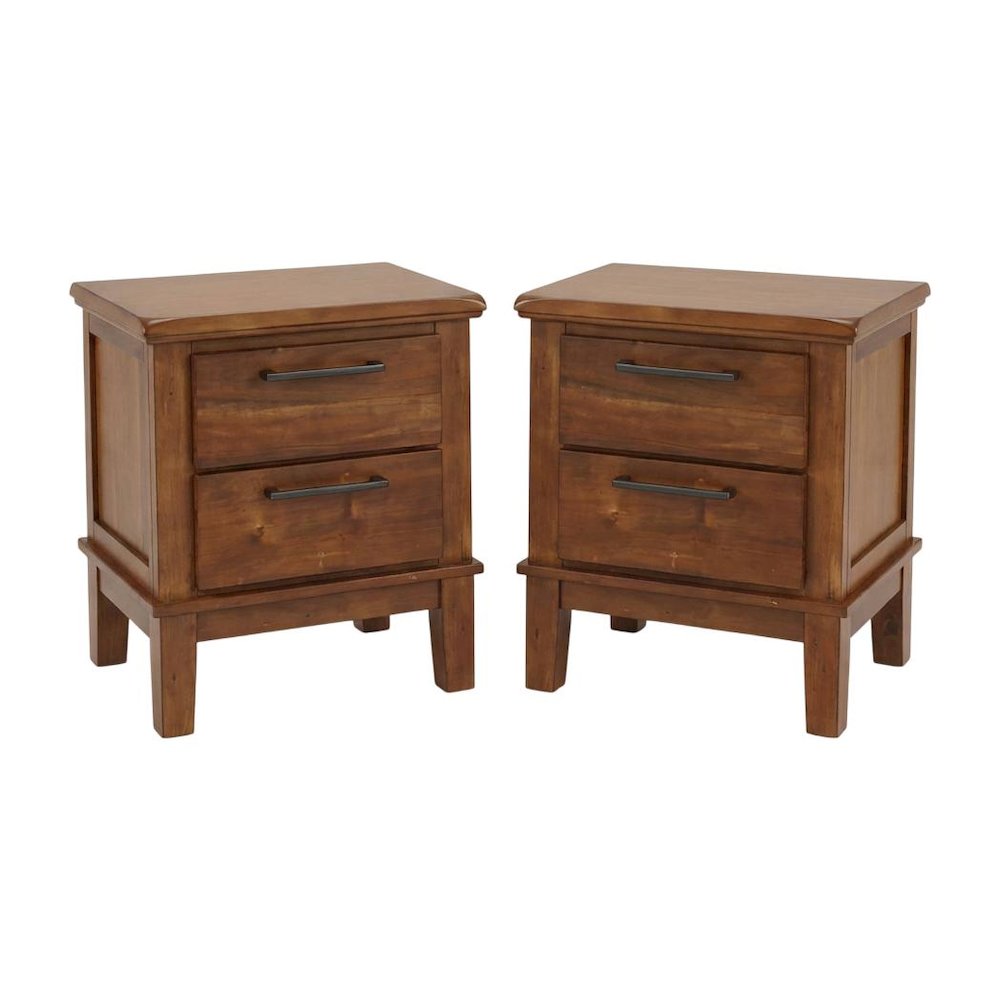 Cagney Wood Nightstand in Chestnut (Set of 2). Picture 1