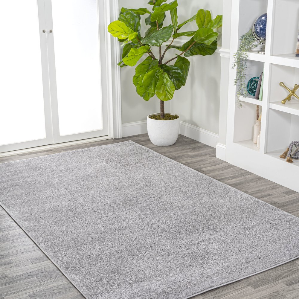 Haze Solid Low-Pile Area Rug. Picture 13