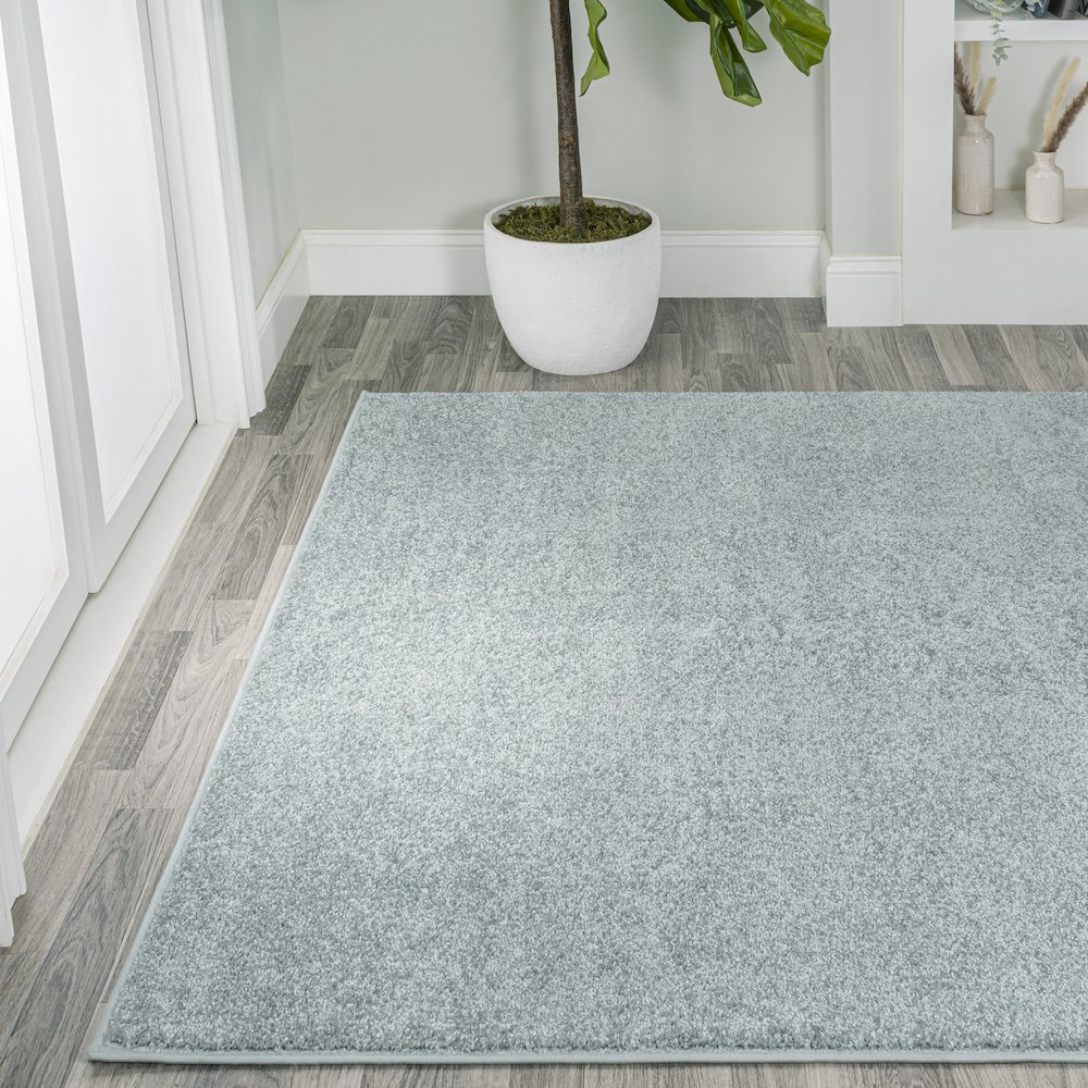 Haze Solid Low-Pile Area Rug. Picture 11