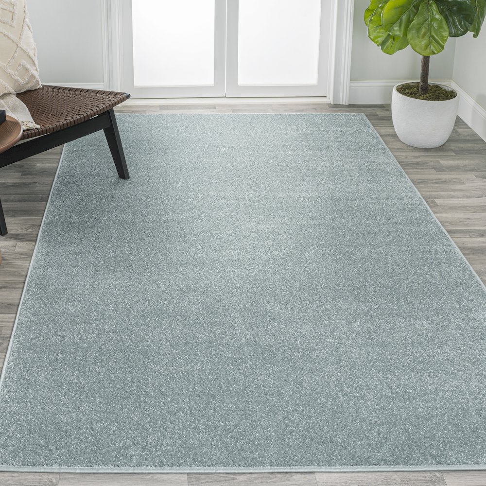 Haze Solid Low-Pile Area Rug. Picture 12