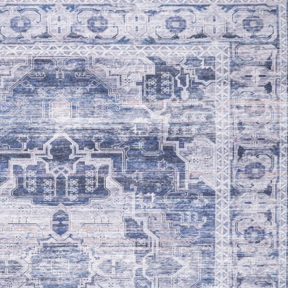 Alanya Ornate Medallion Machine-Washable Area Rug. Picture 3
