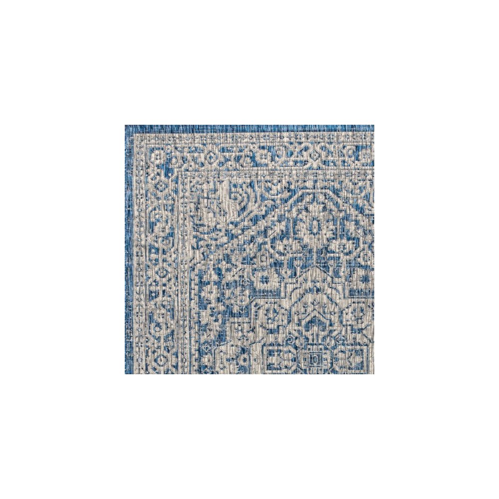 Sinjuri Medallion TetuWeaveIndoor/Outdoor  Rug. Picture 6