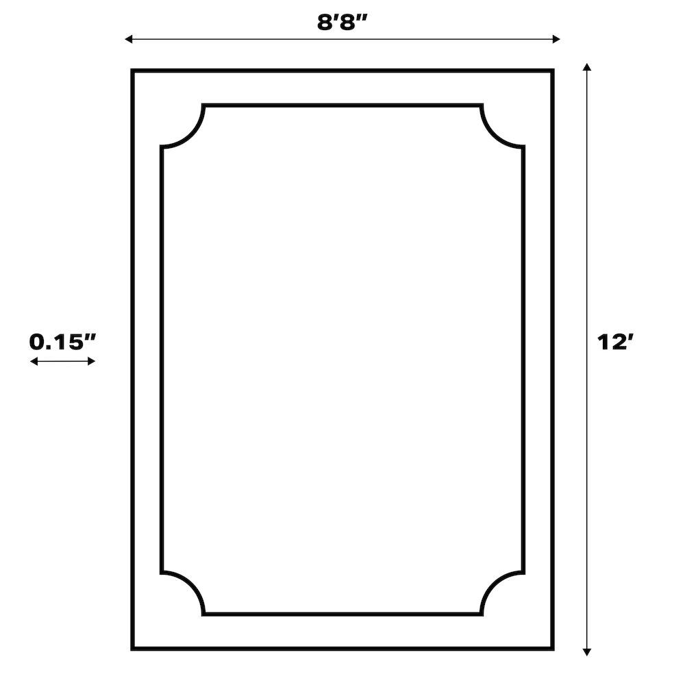 Evan Modern Rustic Organic CurveIndoor/Outdoor Shaped  Rug. Picture 4