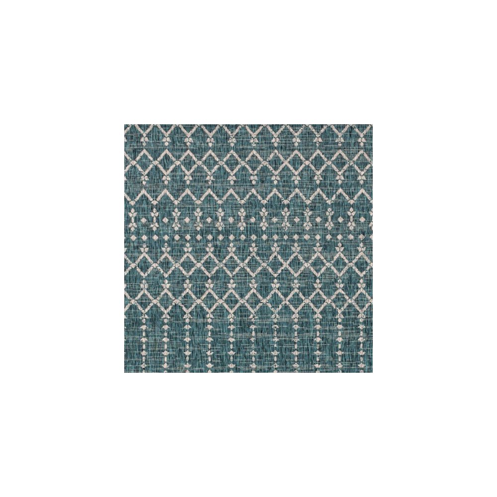 Ourika Moroccan Geometric TetuWeave  Indoor/Outdoor  Rug. Picture 3