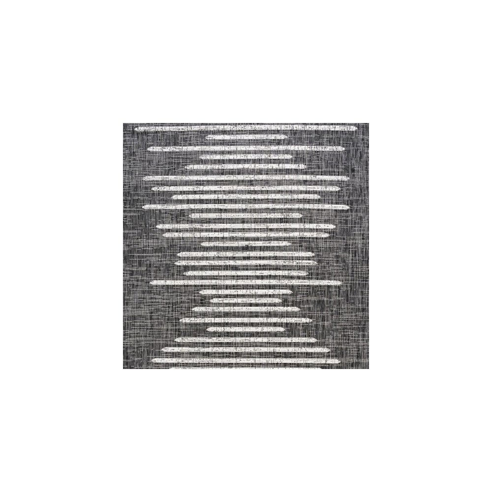 Zolak Berber Stripe GeometricIndoor/Outdoor  Rug. Picture 7