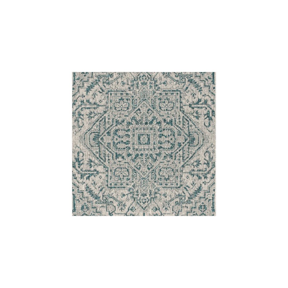 Estrella Bohemian Medallion TetuWeave  Indoor/Outdoor  Rug. Picture 3