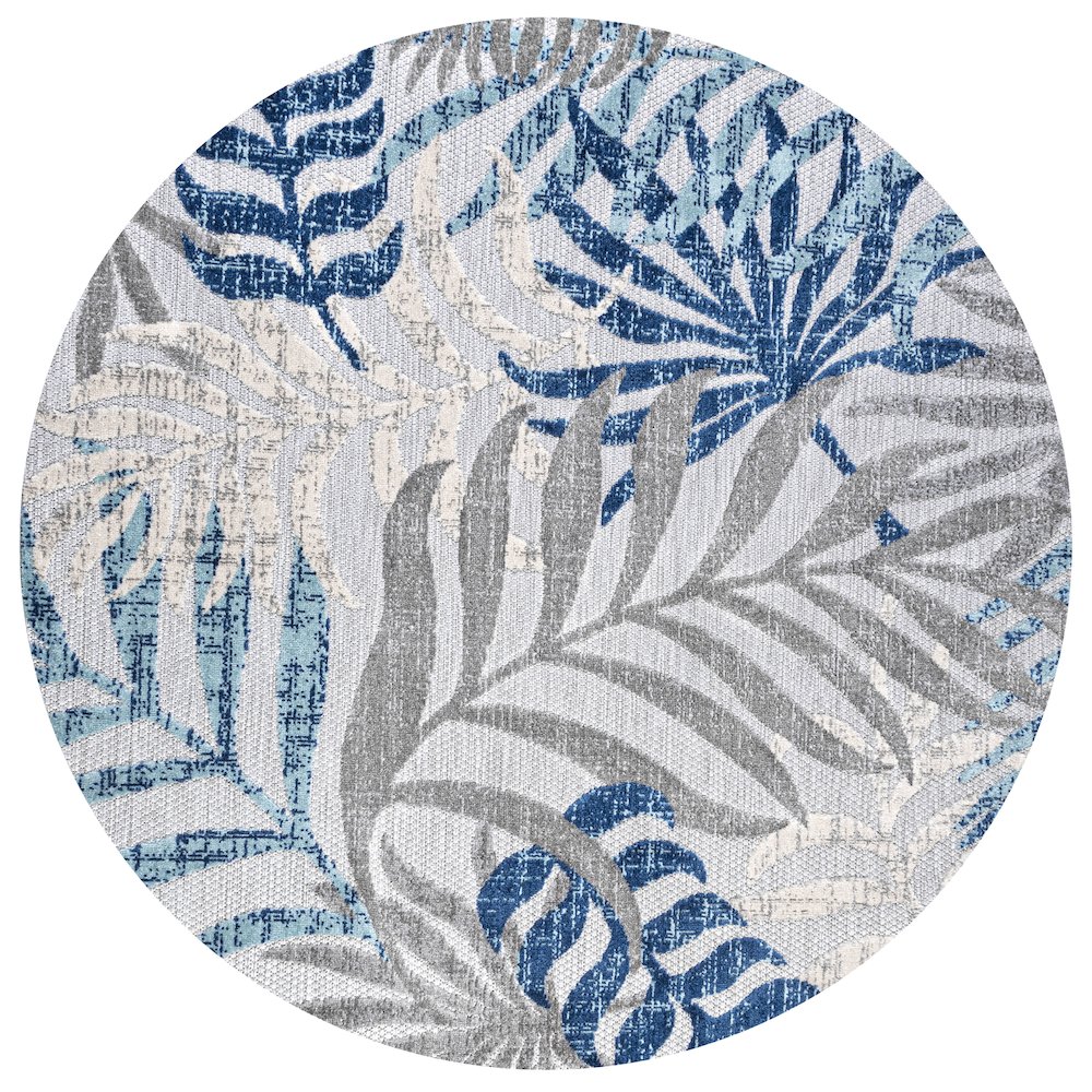 Tropics Palm Leaves Indoor/Outdoor Area Rug. Picture 1