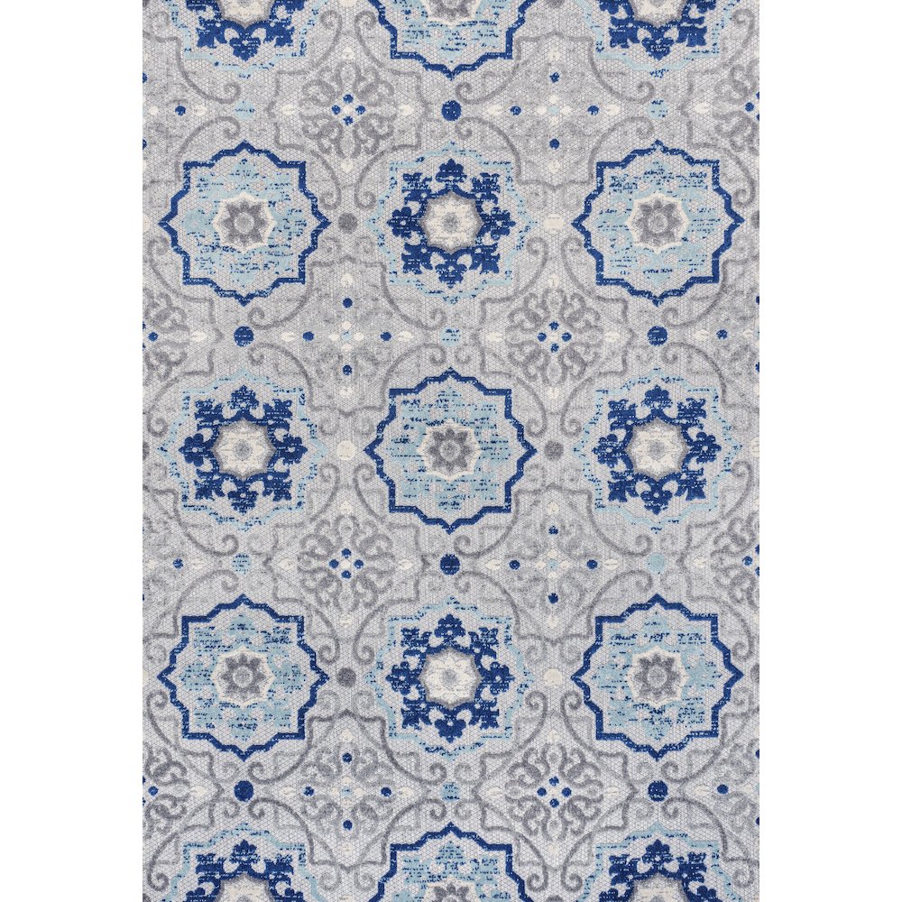 Mediterranean Medallion Indoor/Outdoor Area Rug. Picture 1