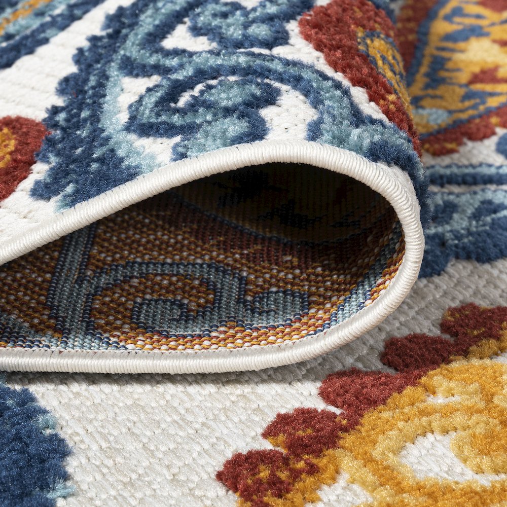 Julien Paisley High-Low Indoor/Outdoor Area Rug. Picture 6