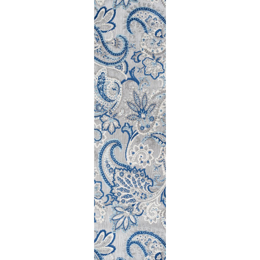 Gordes Paisley High-Low Indoor/Outdoor Area Rug. Picture 1