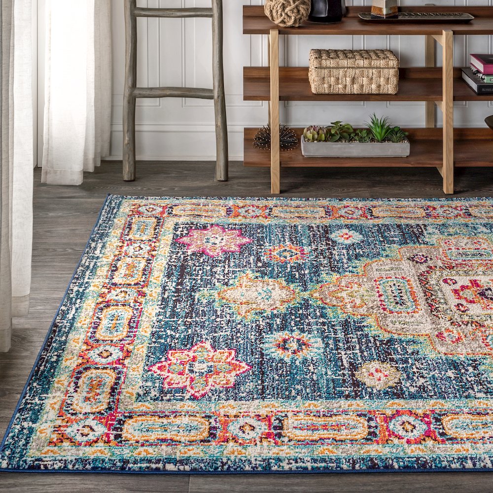 Bpl Bohemian Flair Boho Vintage Medallion Area Rug. Picture 3