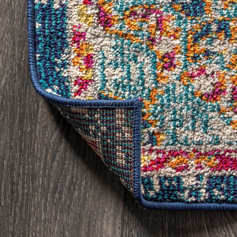 Imara Bohemian Flair Boho Vintage Medallion Area Rug. Picture 4